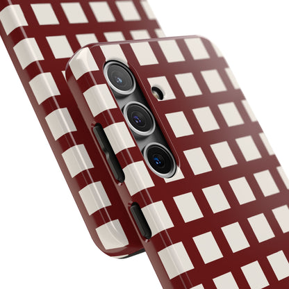 Red Checkered Phone Case