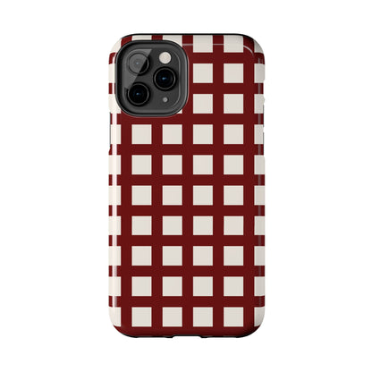 Red Checkered Phone Case