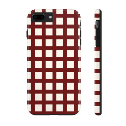 Red Checkered Phone Case